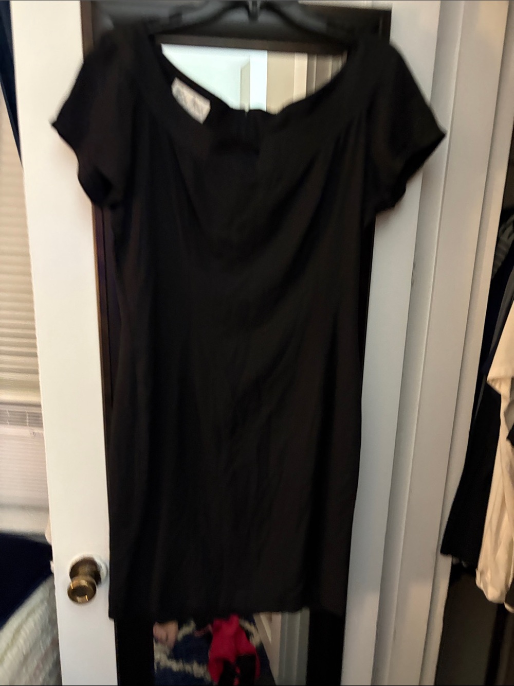 Paris Blues Black Short-Sleeve Shift Dress
